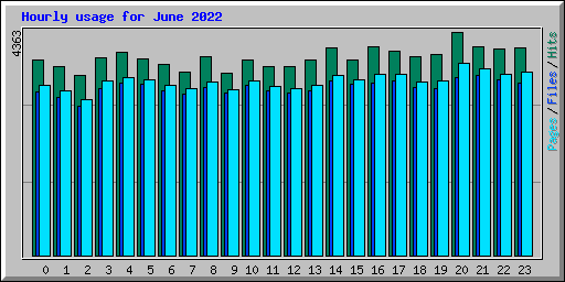 Hourly usage for June 2022