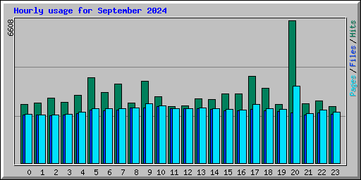Hourly usage for September 2024